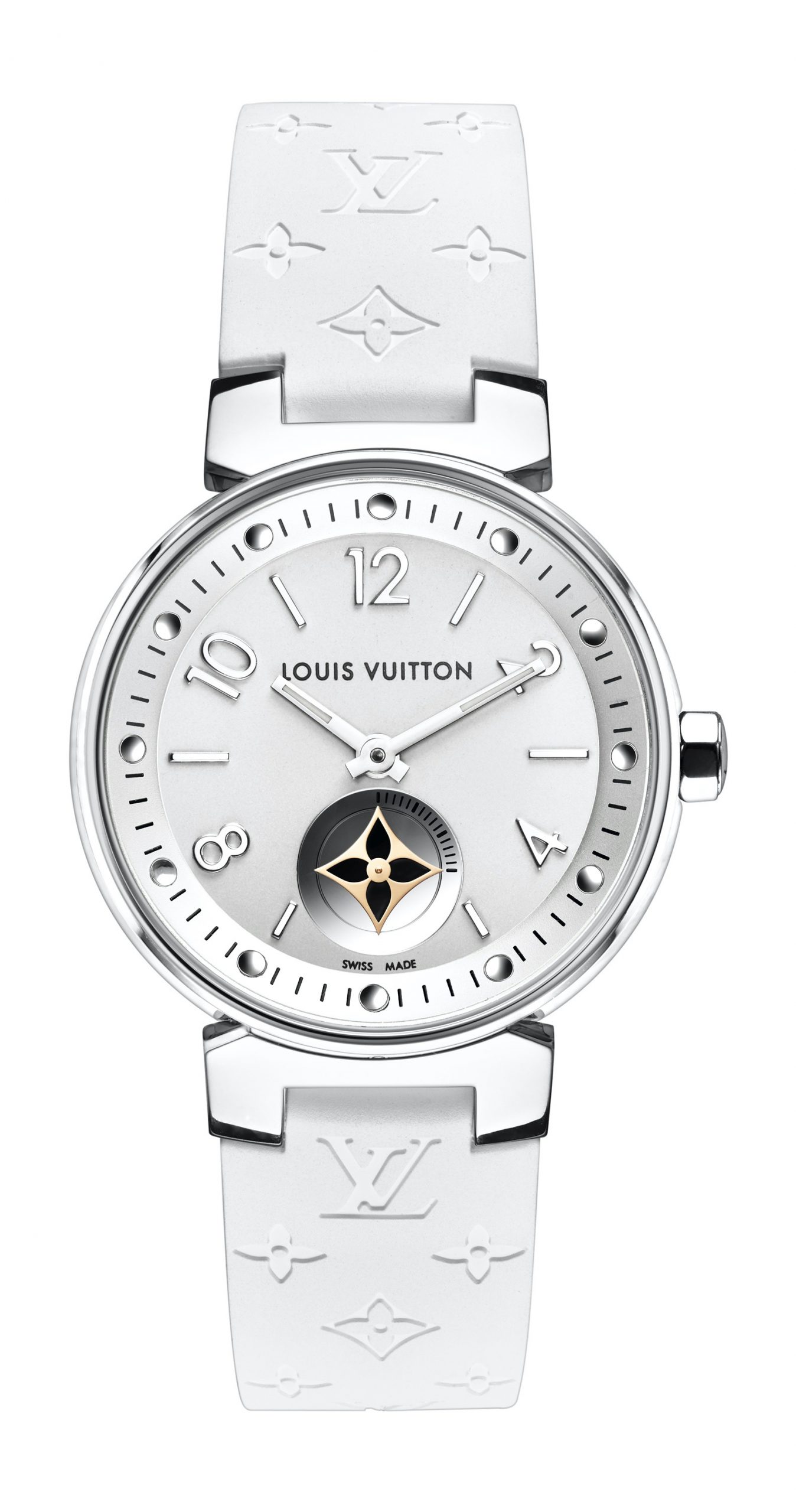 Louis Vuitton Tambour Moon Star Petite Seconde Blanche