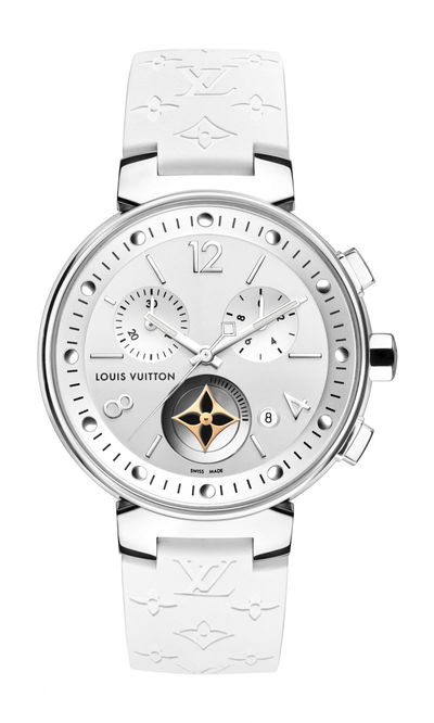 Louis Vuitton Tambour Moon Star Chronograph White