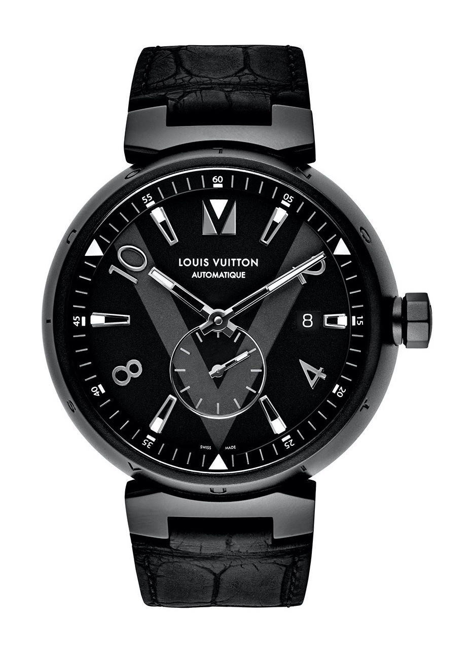 Louis Vuitton Tambour All Black Petite Seconde