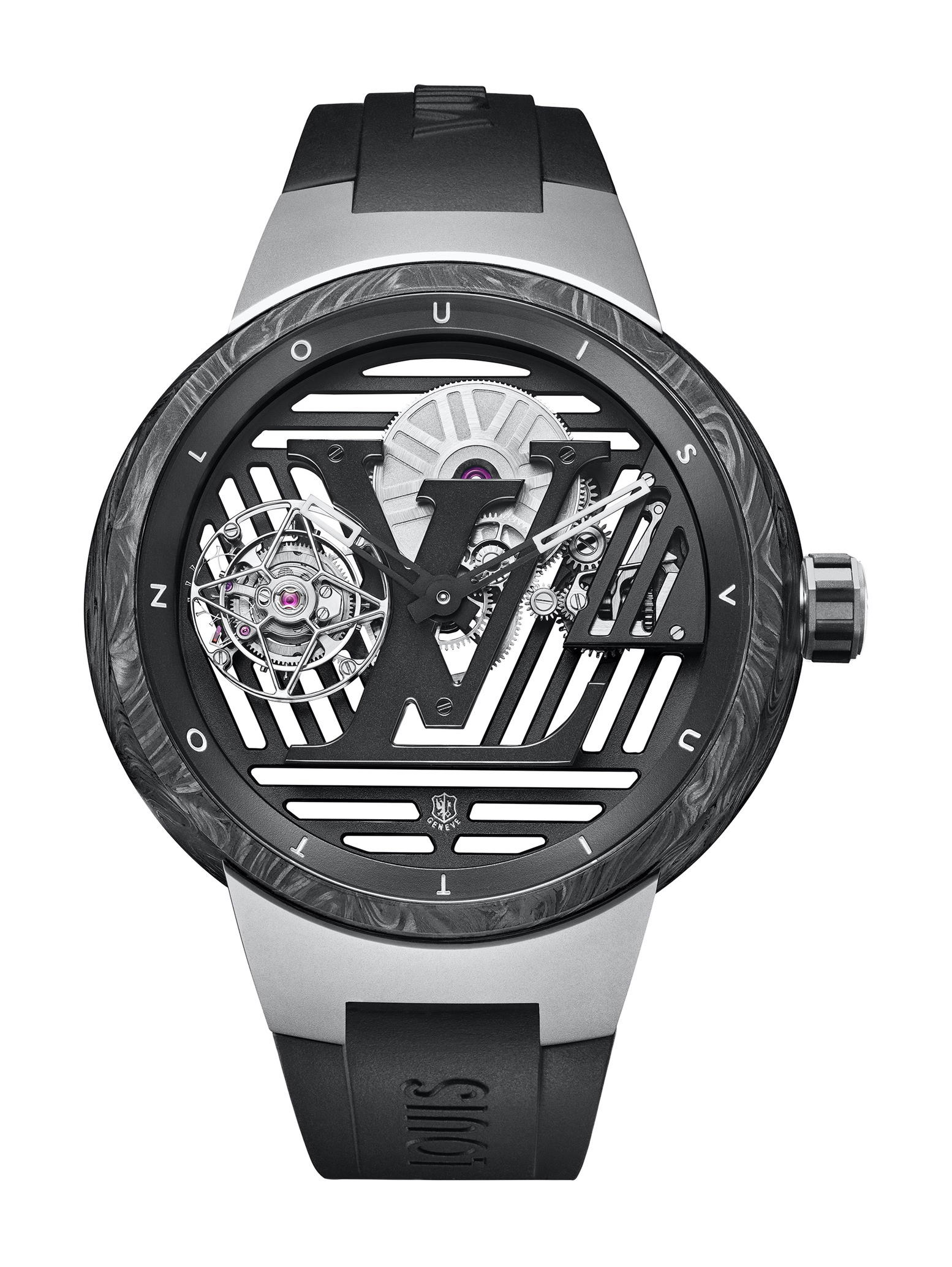 Louis Vuitton Tambour Curve Tourbillon Volant Poinçon de Genève