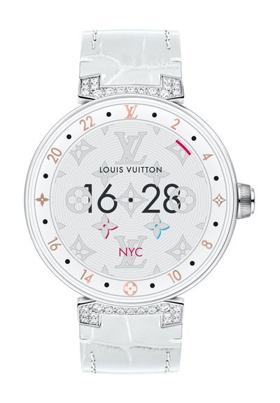 Louis Vuitton Tambour Horizon Pure White 
Diamonds