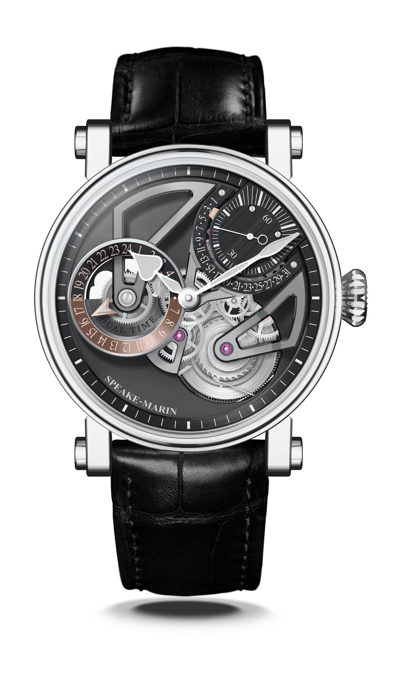 Speake-Marin Openworked Dual Time Titanium