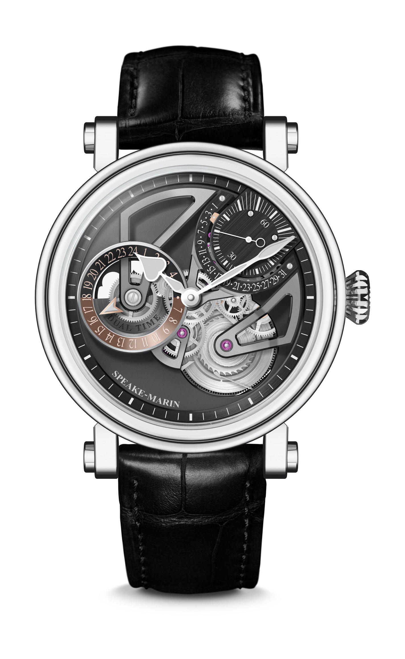 Speake-Marin Openworked Dual Time Titanium