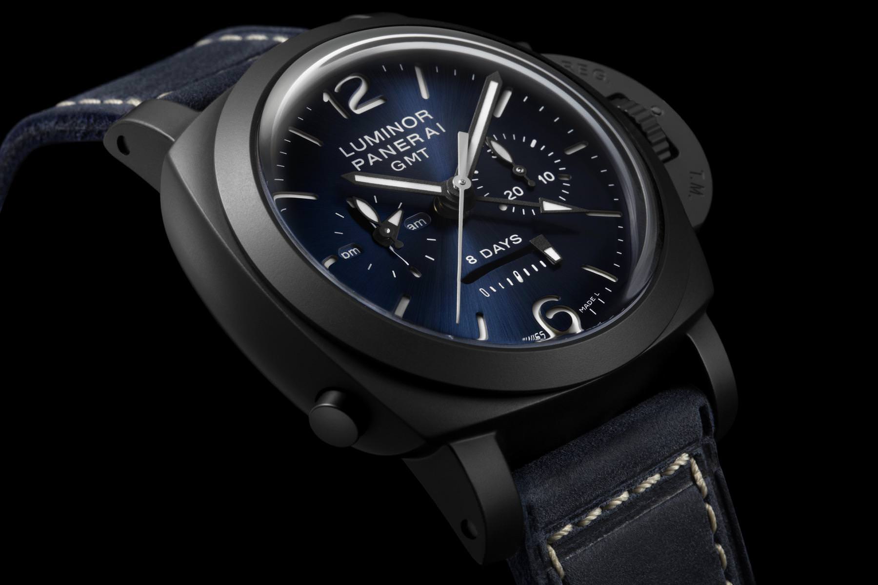 Panerai Luminor Chrono Monopulsante 8 Giorni GMT Blu Notte