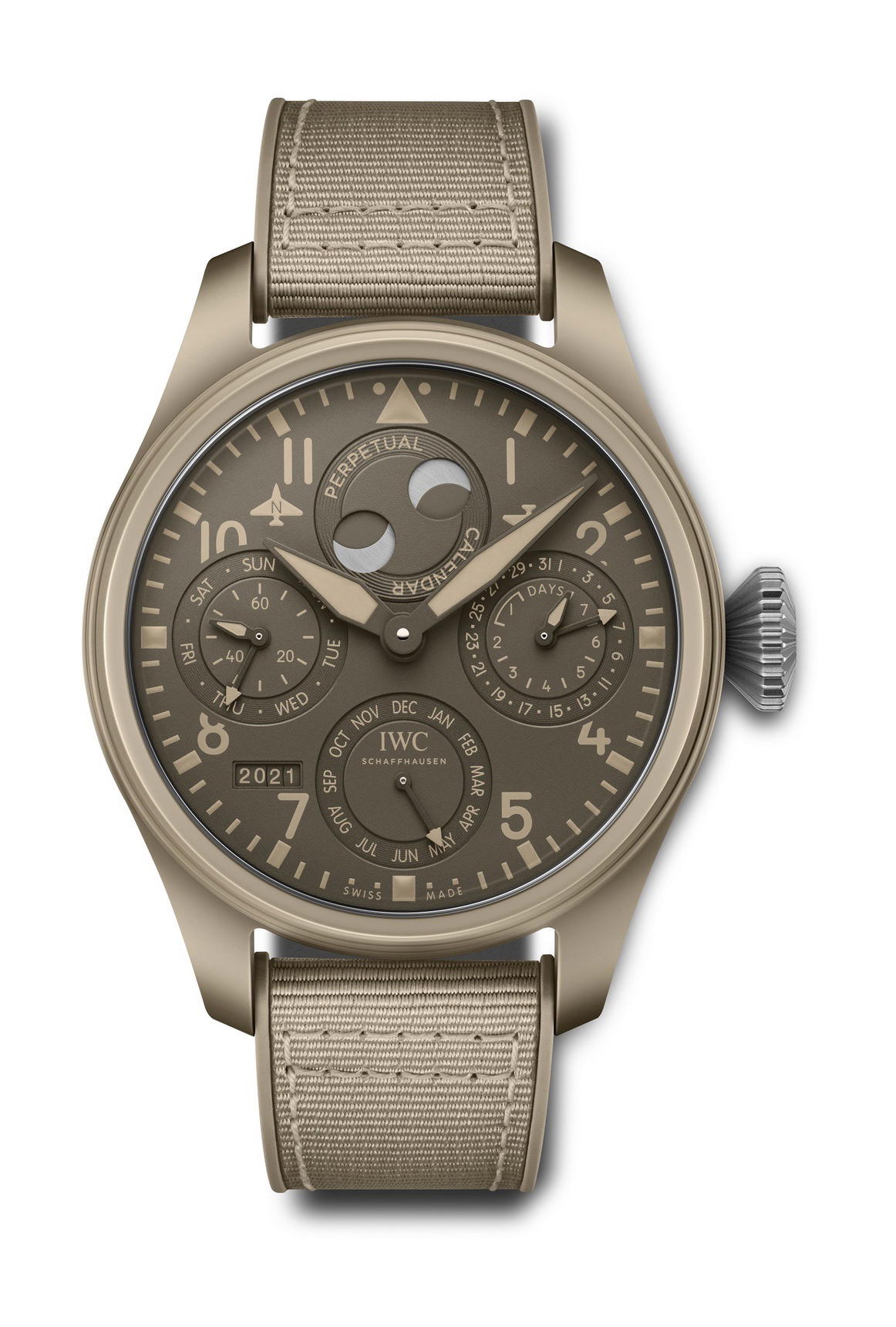 IWC Schaffhausen Big Pilot's Watch Perpetual Calendar Top Gun Edition "Mojave Desert"