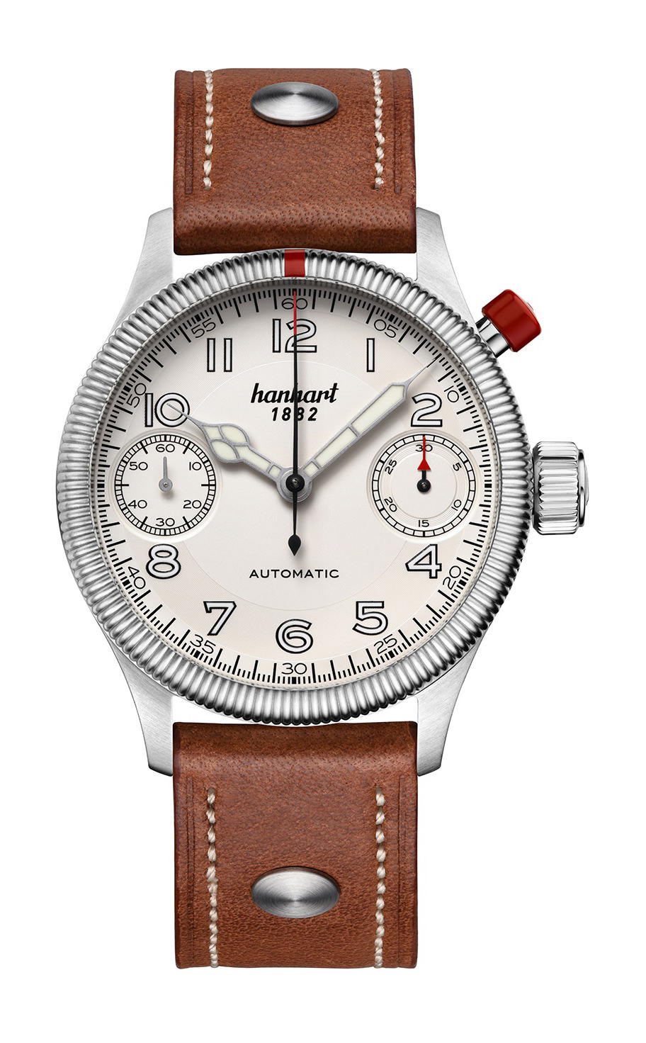 Hanhart PIONEER MonoScope Silver Fluted Bezel