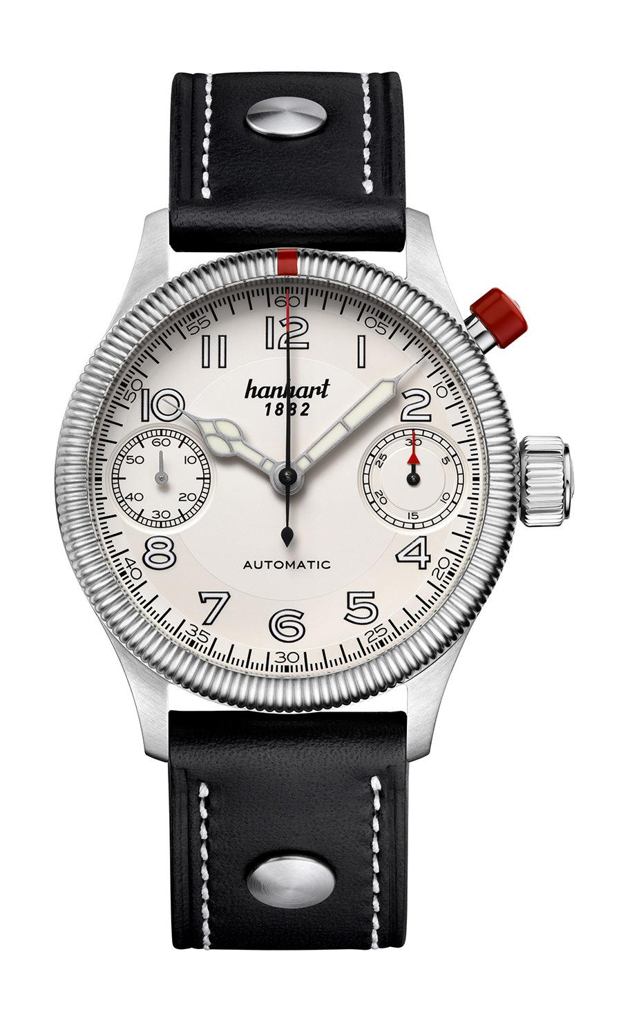 Hanhart PIONEER MonoScope Silver Fluted Bezel