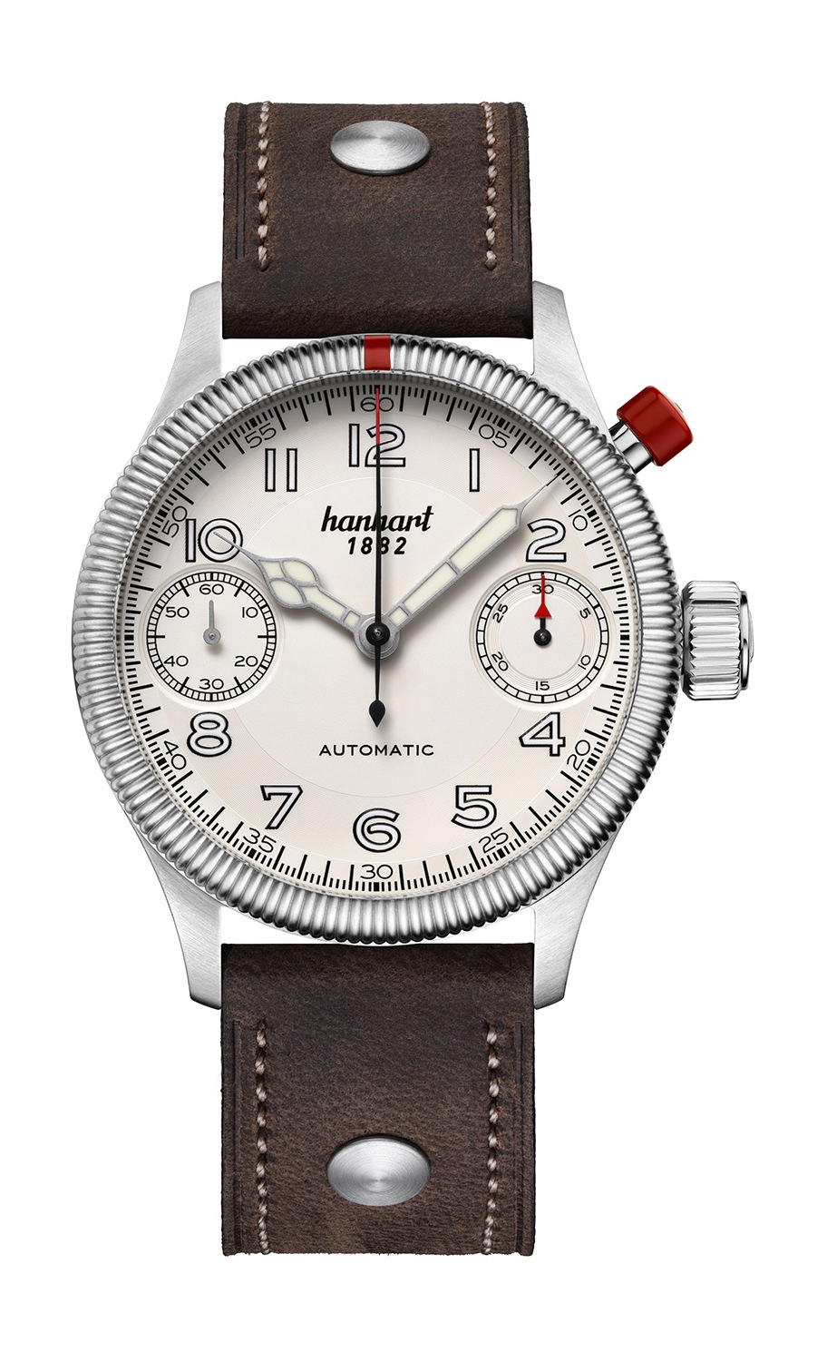 Hanhart PIONEER MonoScope Silver Fluted Bezel