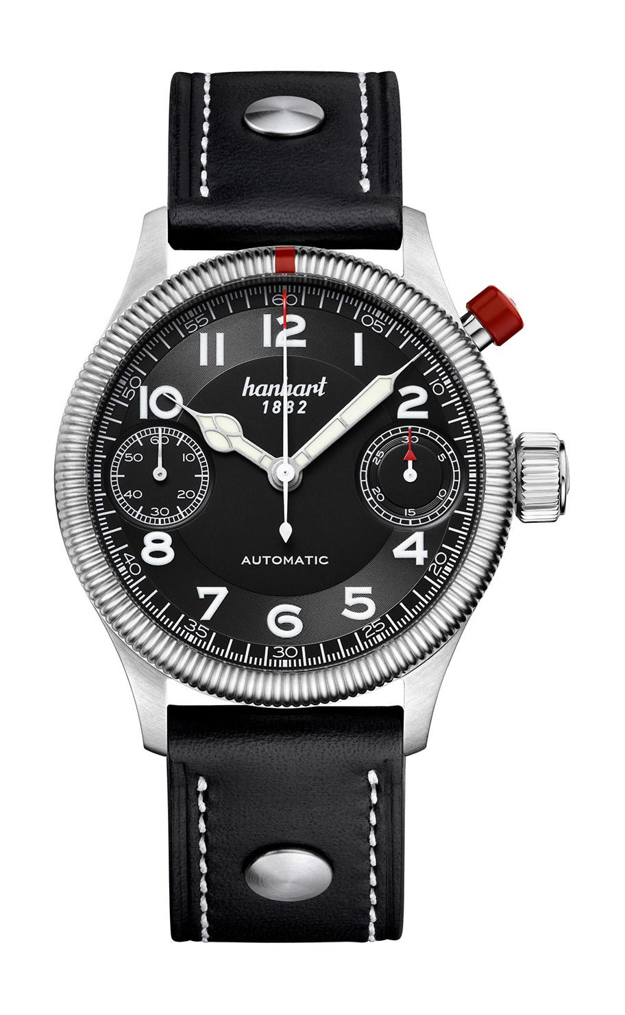 Hanhart PIONEER MonoScope Black Fluted Bezel