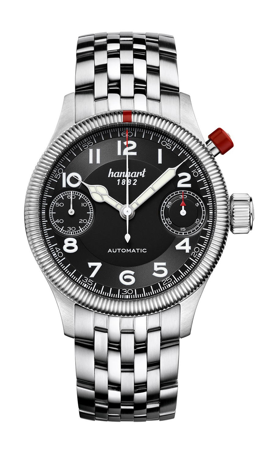 Hanhart PIONEER MonoScope Black Fluted Bezel