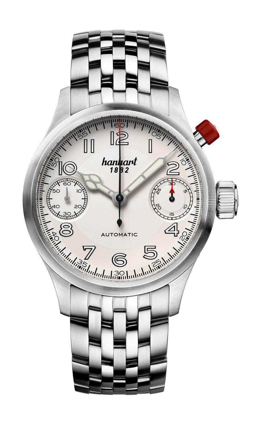 Hanhart PIONEER MonoScope Silver Smooth Bezel