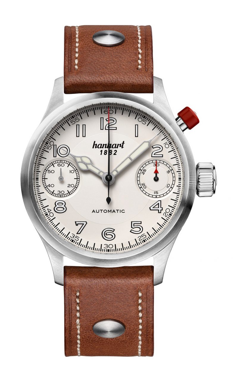 Hanhart PIONEER MonoScope Silver, Flat Bezel