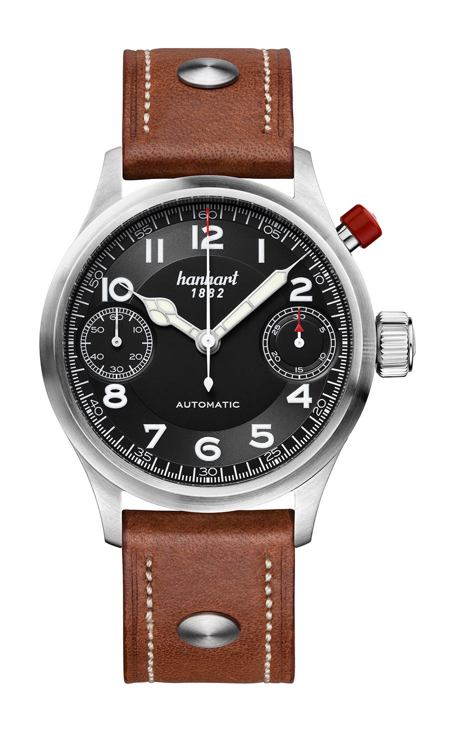 Hanhart PIONEER MonoScope Black Smooth Bezel