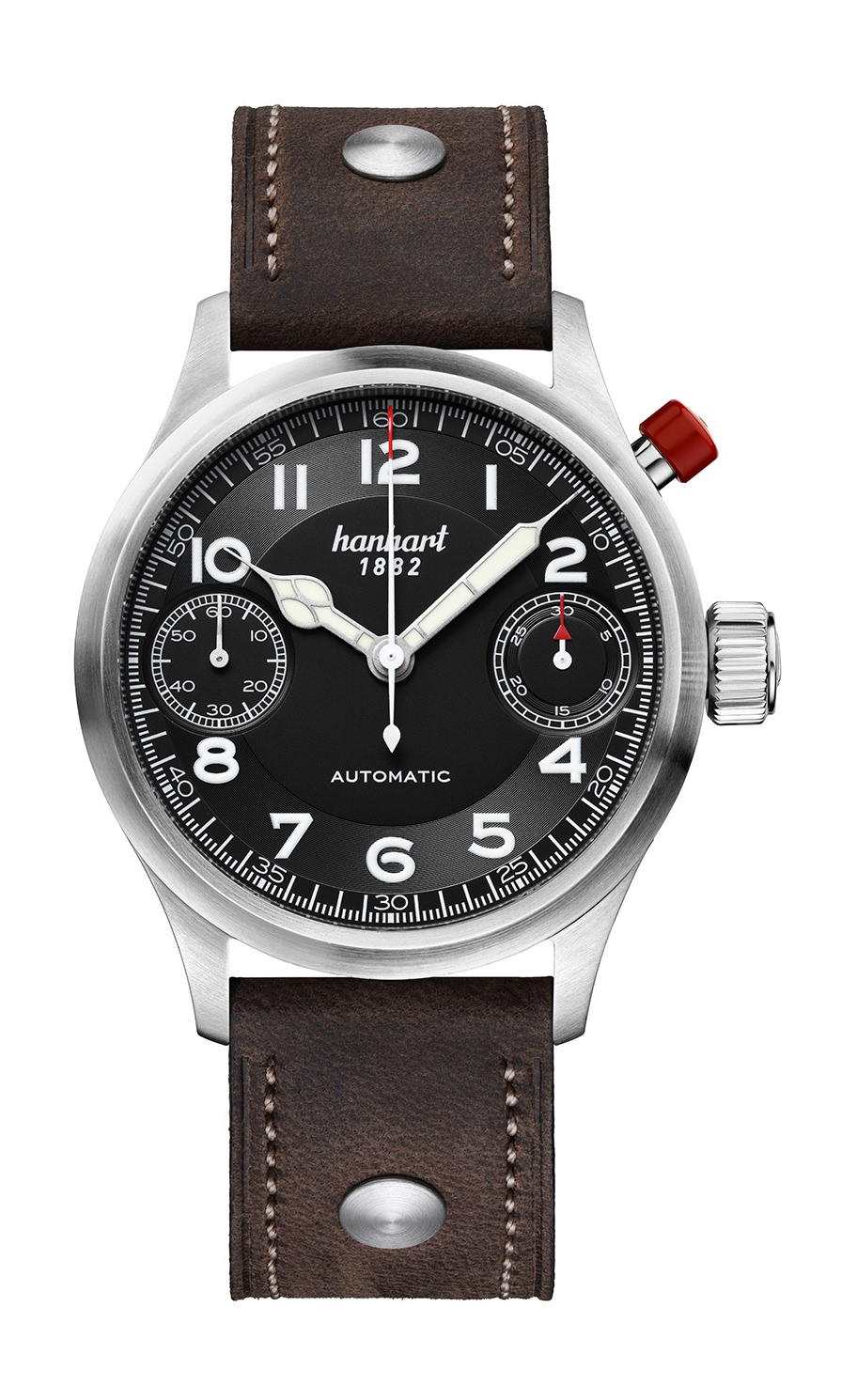 Hanhart PIONEER MonoScope Black Smooth Bezel