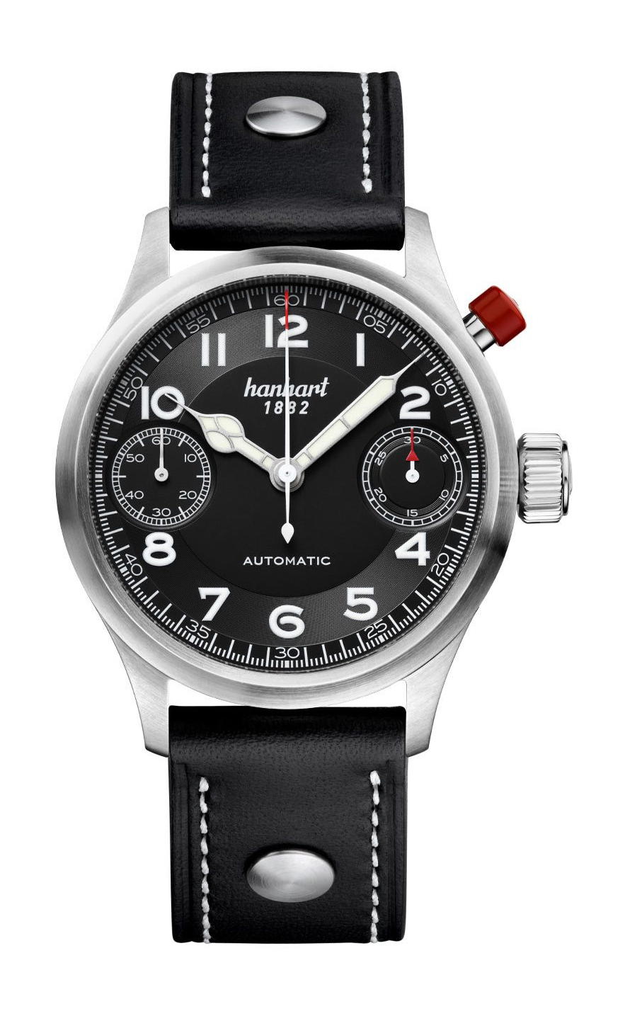 Hanhart PIONEER MonoScope Black Smooth Bezel