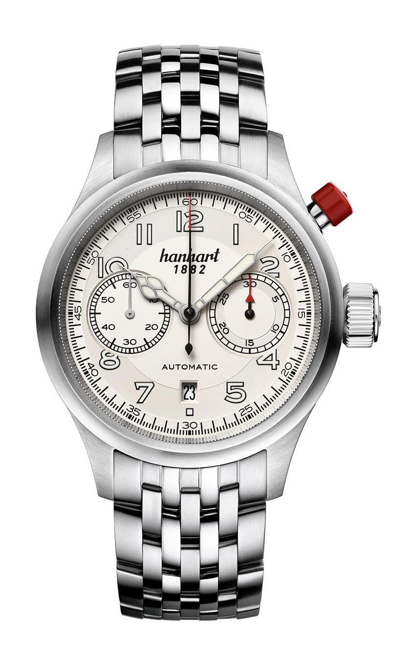 Hanhart PIONEER MonoControl Silver, Flat Bezel