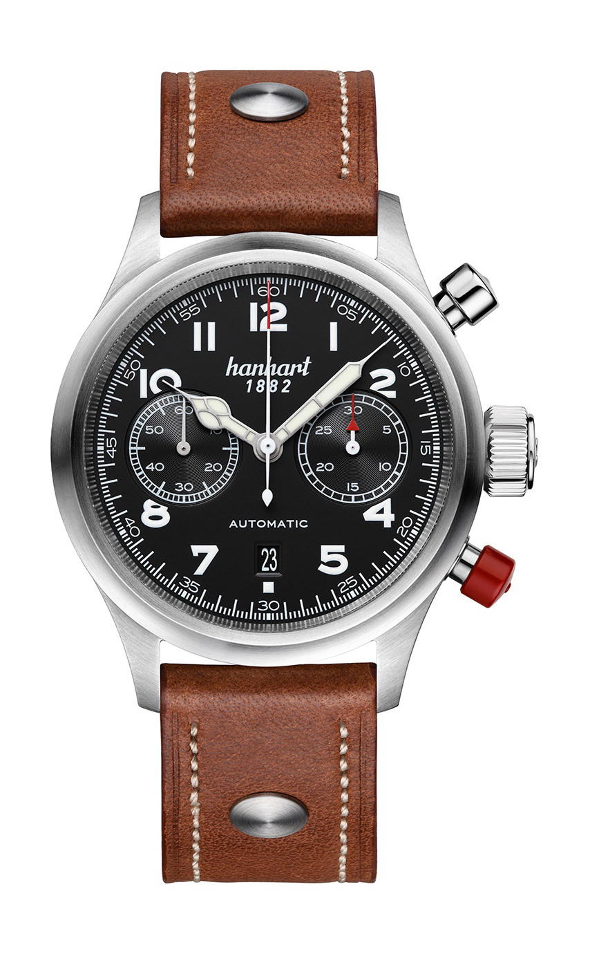 Hanhart PIONEER TwinControl Black, Flat Bezel