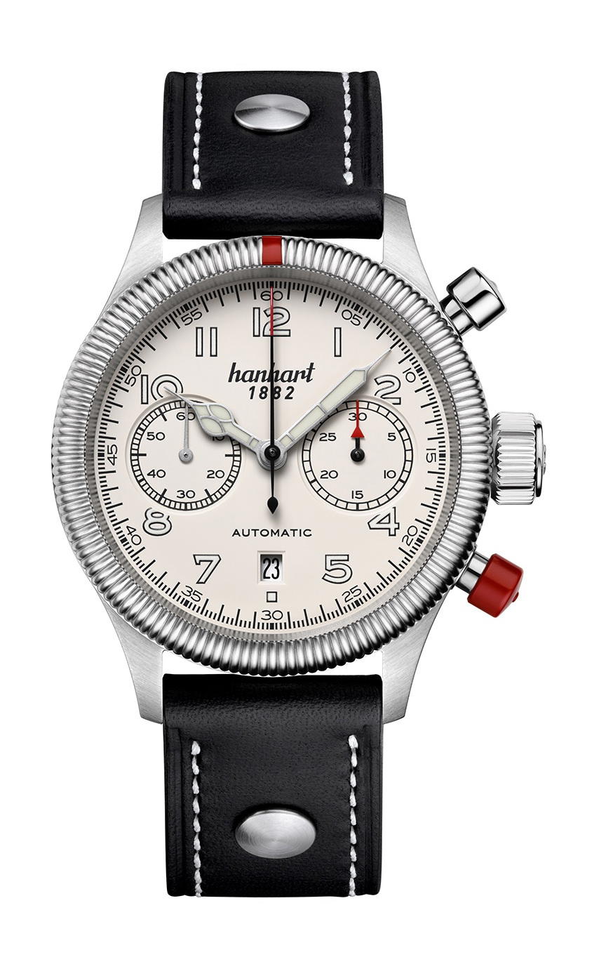 Hanhart PIONEER TwinControl Off-White, Fluted Bezel