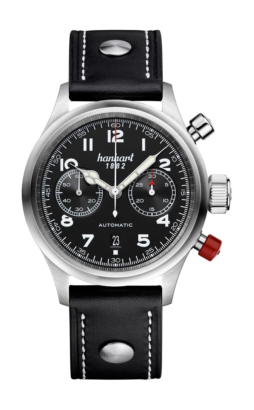 Hanhart PIONEER TwinControl Black, Flat Bezel
