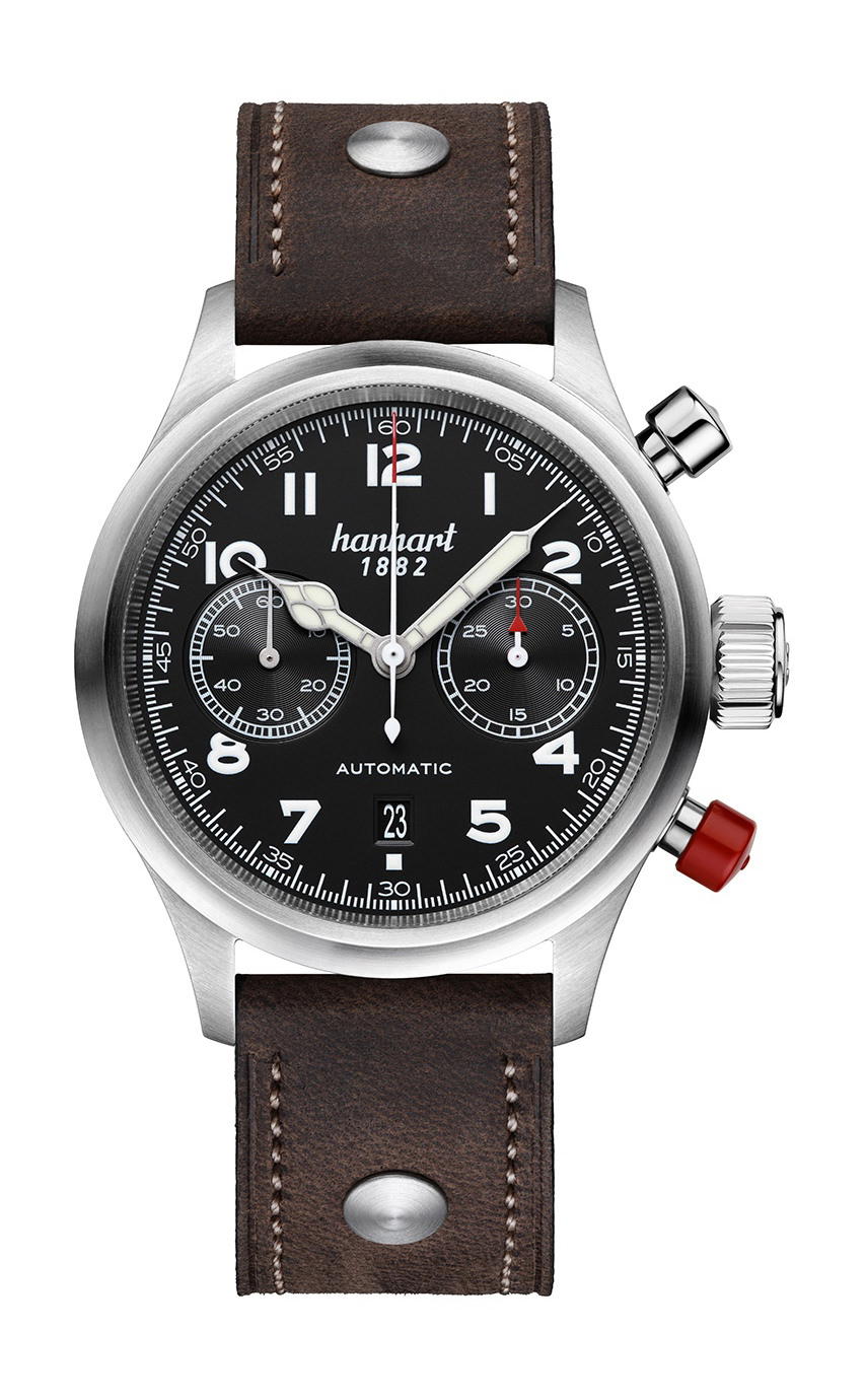 Hanhart PIONEER TwinControl Black, Flat Bezel