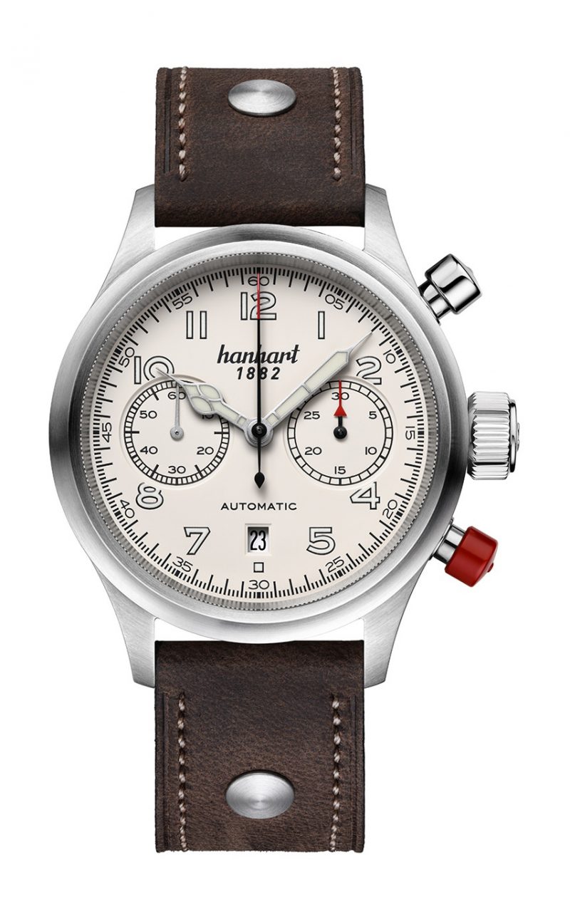 Hanhart PIONEER TwinControl Off-White, Flat Bezel
