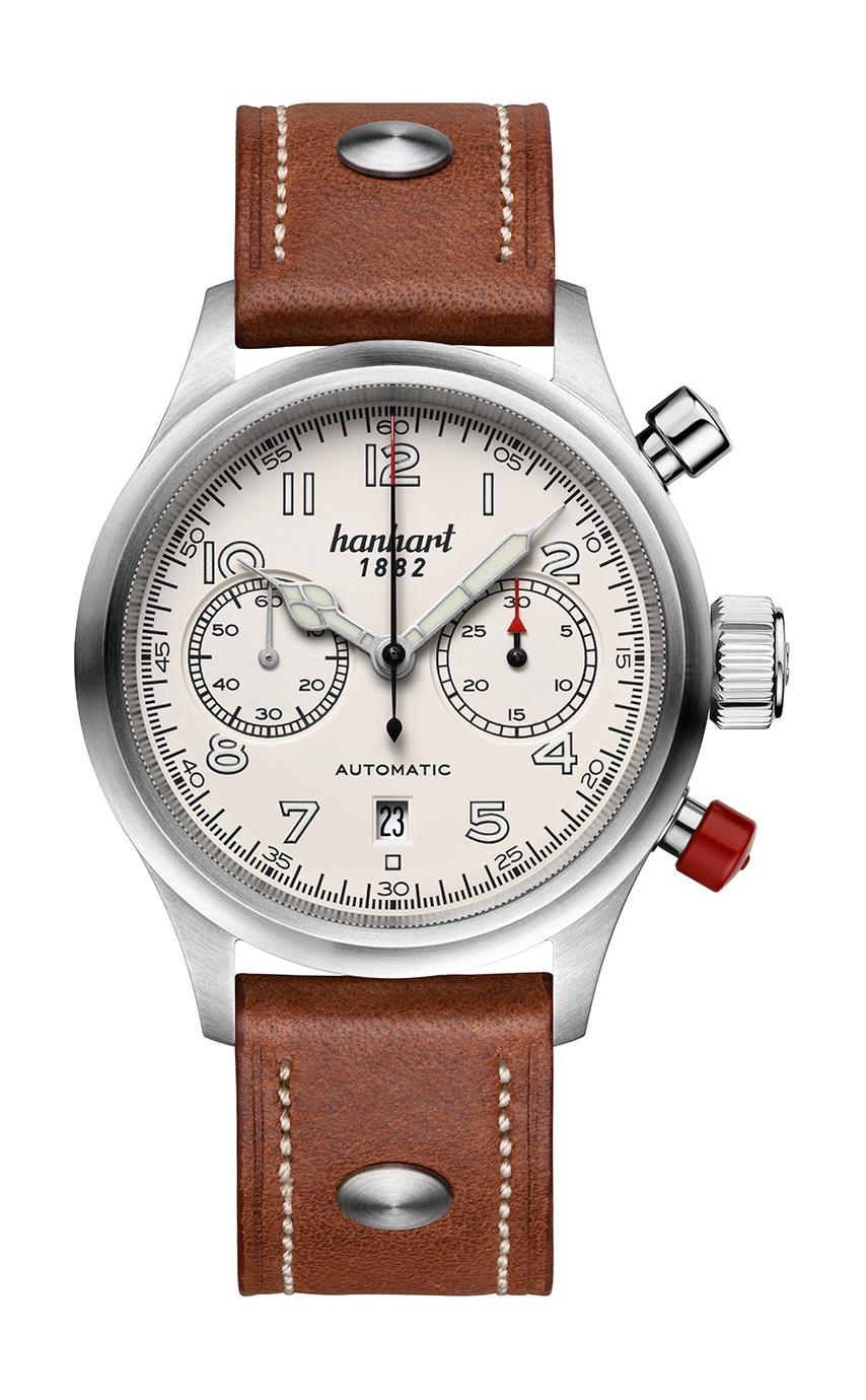 Hanhart PIONEER TwinControl Off-White, Flat Bezel