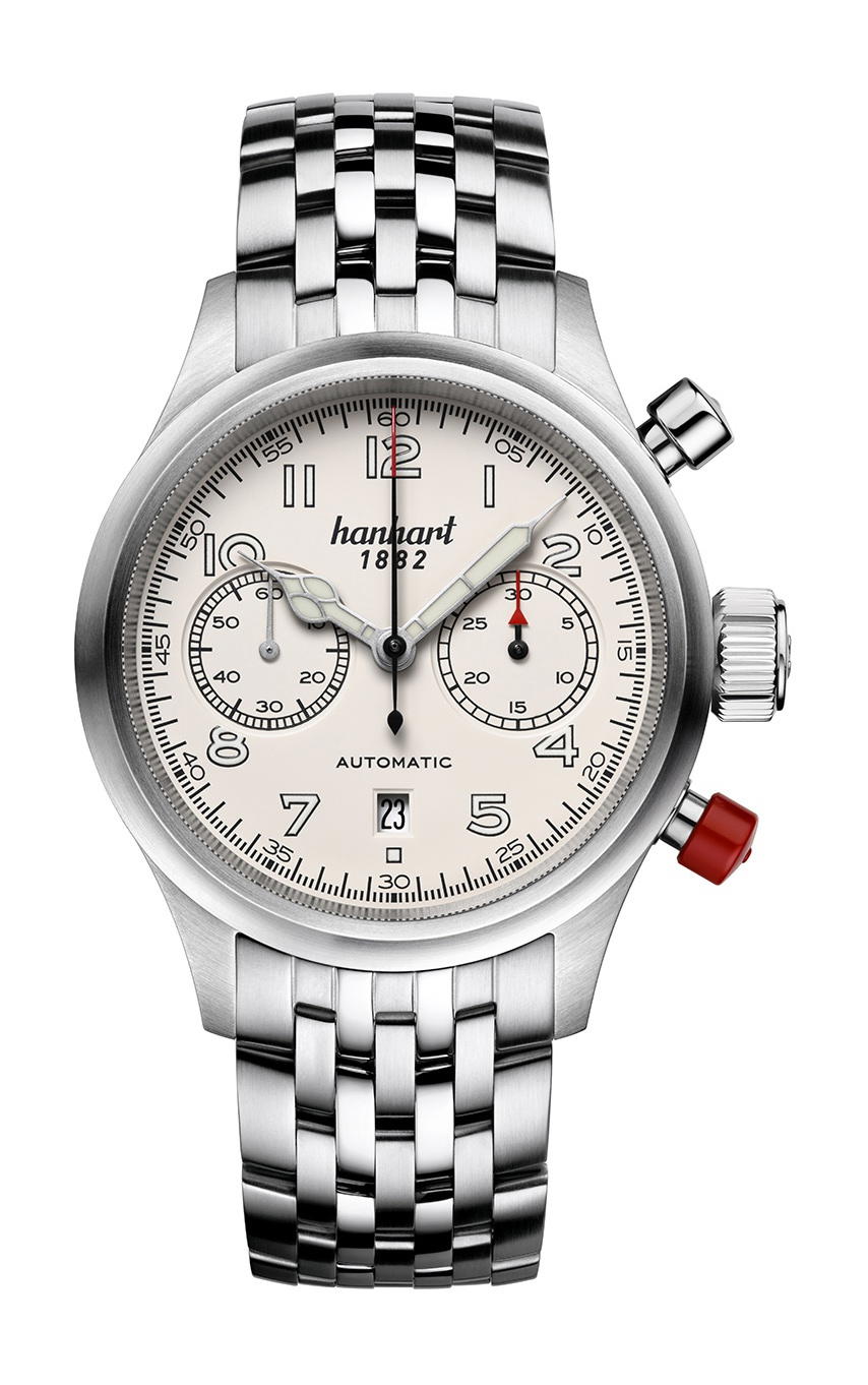 Hanhart PIONEER TwinControl Off-White, Flat Bezel
