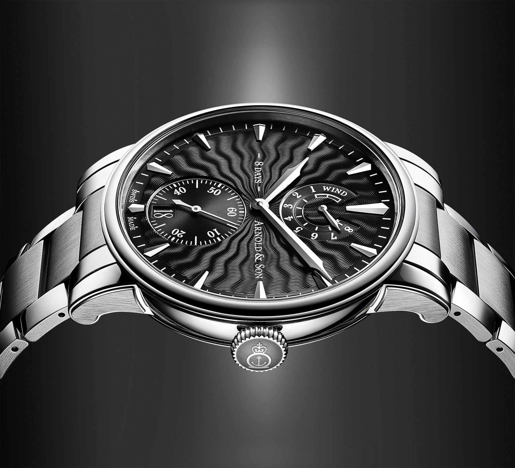 Arnold &amp; Son Eight-Day Black