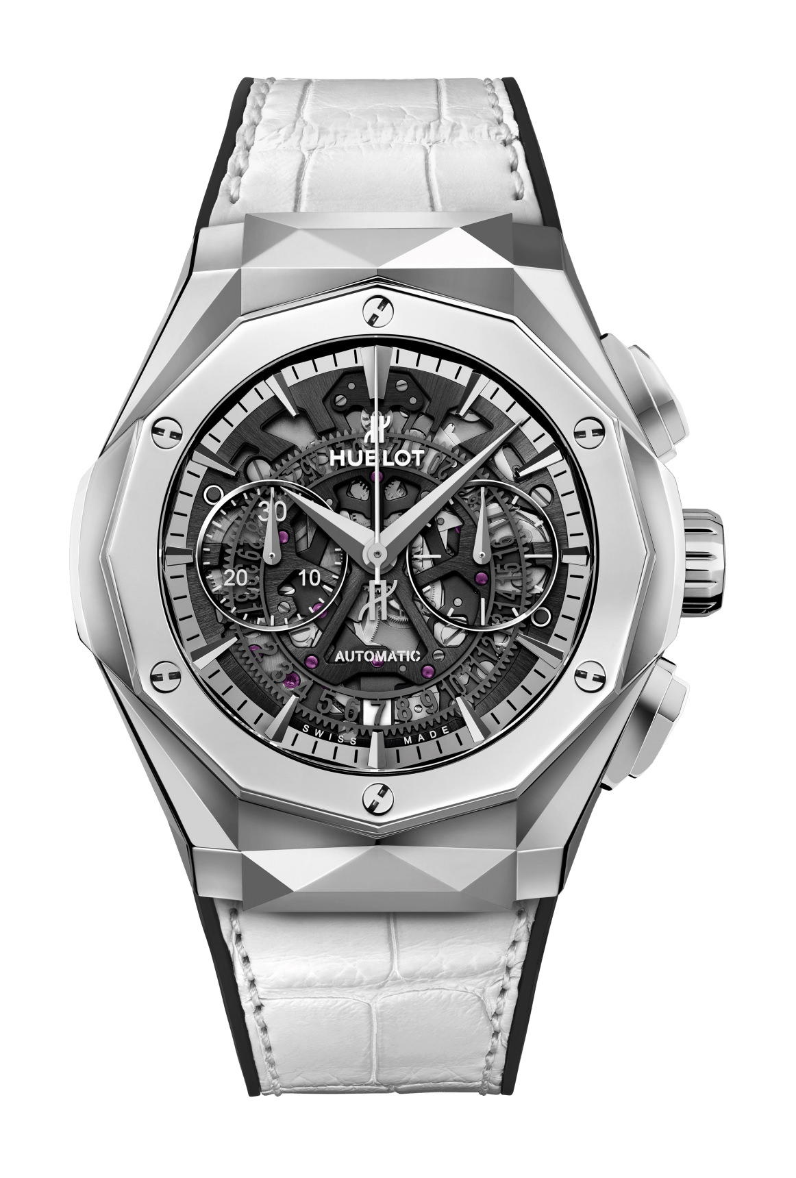 Hublot Classic Fusion Aerofusion Chronograph Orlinski Titanium White