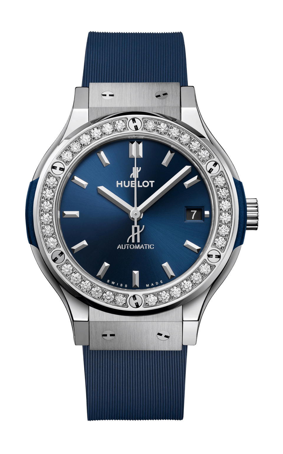 Hublot Classic Fusion Titanium Blue Diamonds