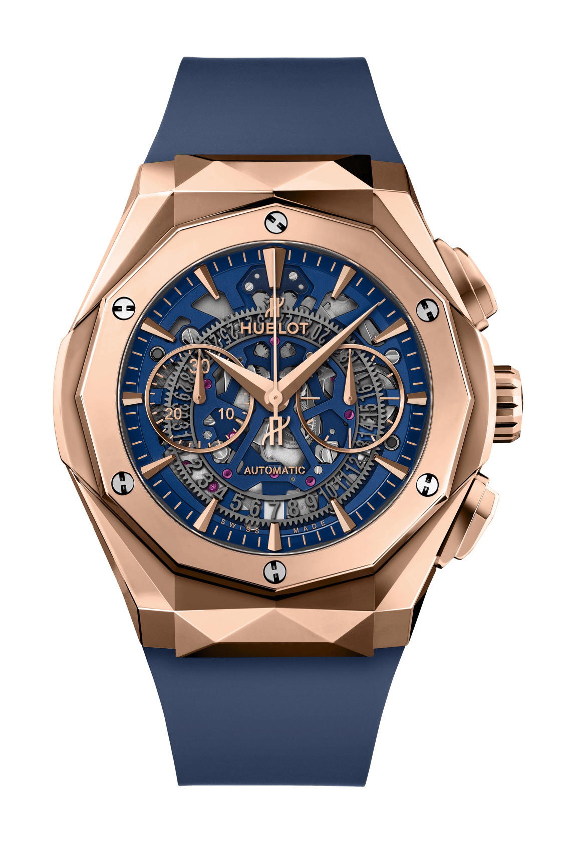 Hublot Classic Fusion Aerofusion Chronograph Orlinski King Gold Blue