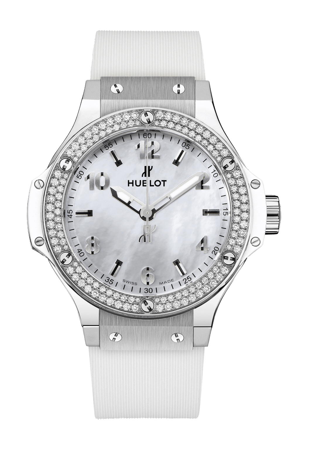 Hublot Big Bang All White Diamonds Mother of Pearl