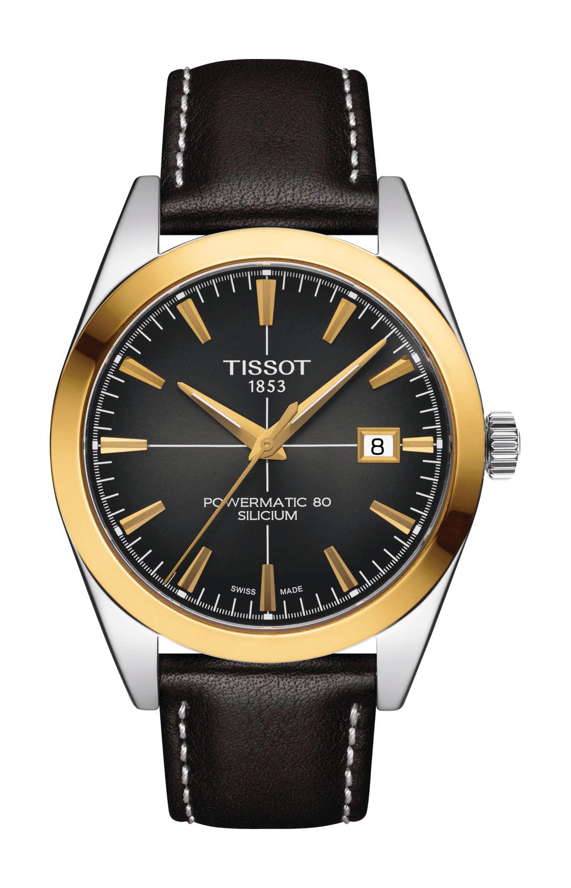 Tissot Gentleman Powermatic 80 Silicium Solid 18K Gold bezel