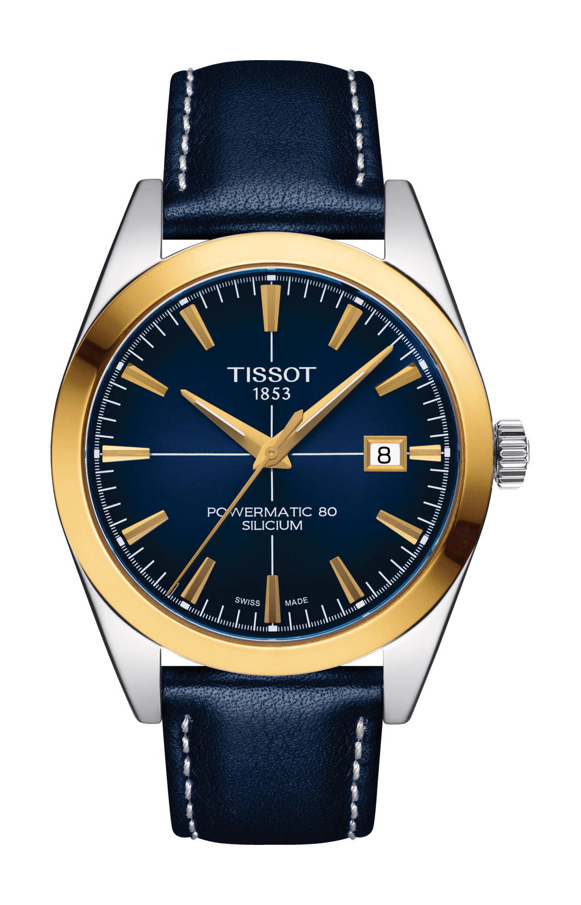 Tissot Gentleman Powermatic 80 Silicium Solid 18K Gold bezel