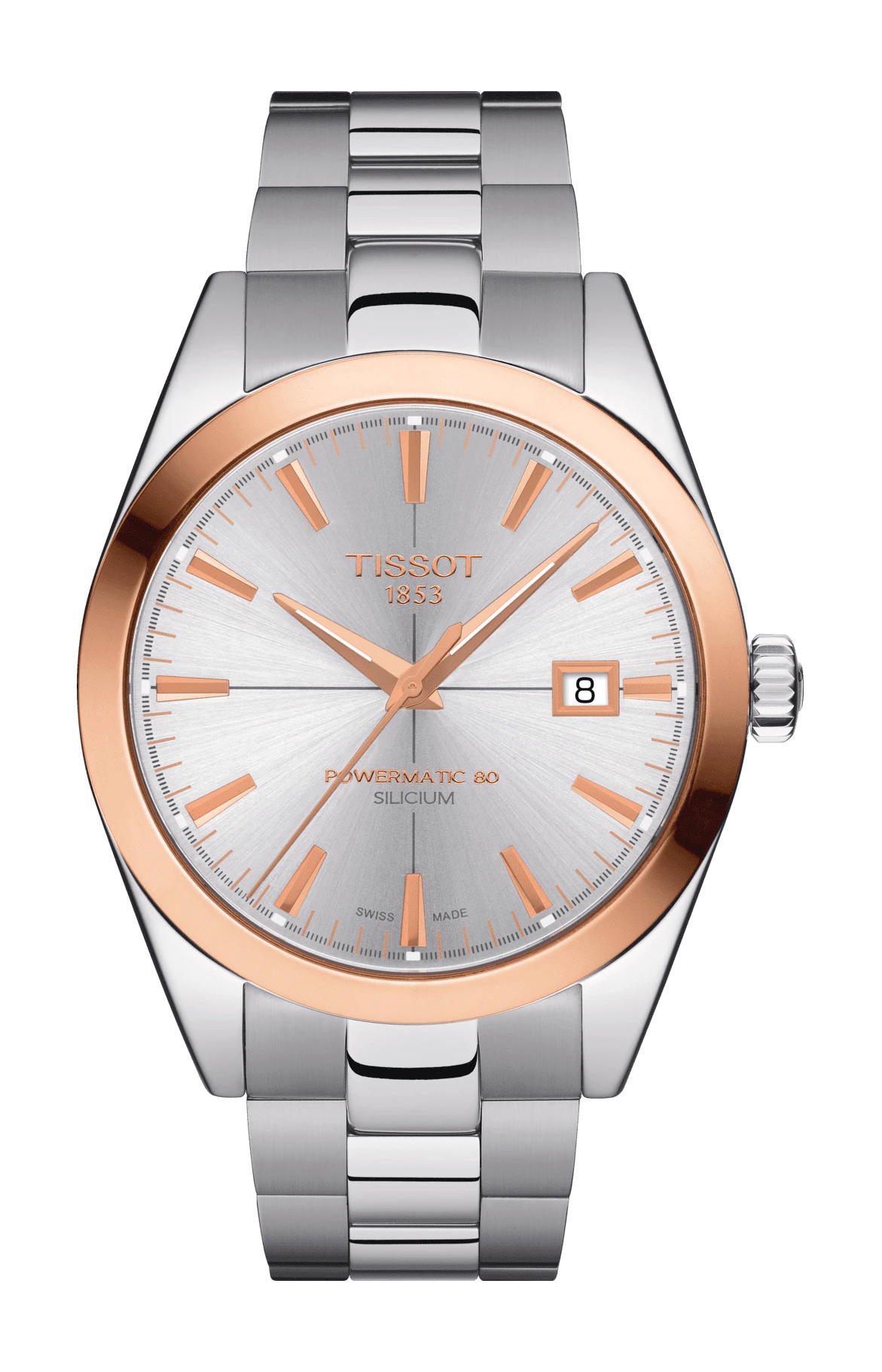 Tissot Gentleman Powermatic 80 Silicium Solid 18K Gold bezel