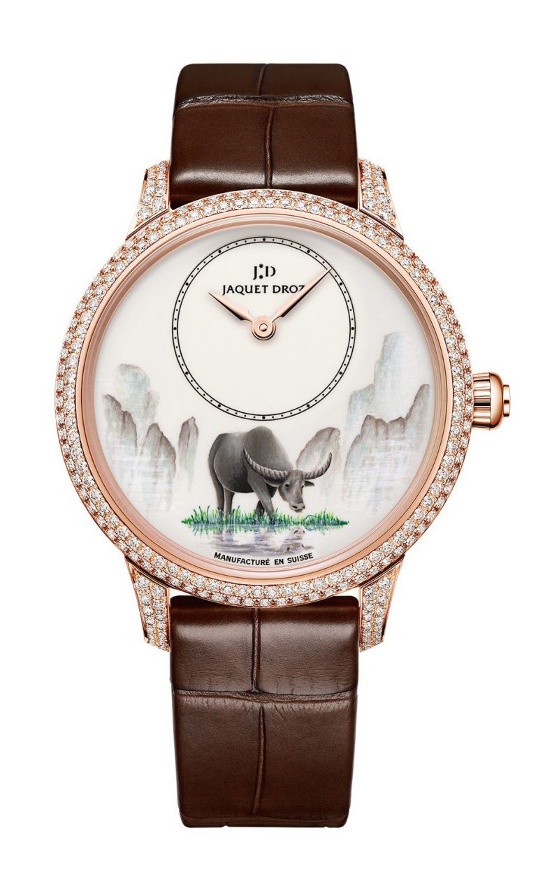 Jaquet Droz Petite Heure Minute Relief Buffalo