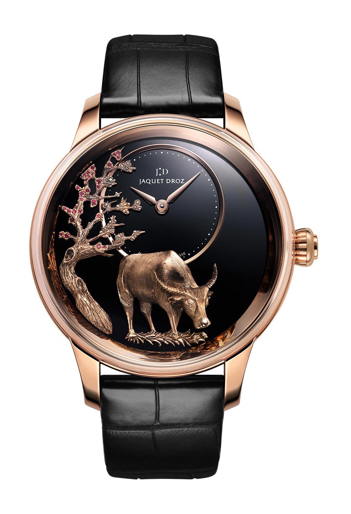 Jaquet Droz Petite Heure Minute Relief Buffalo