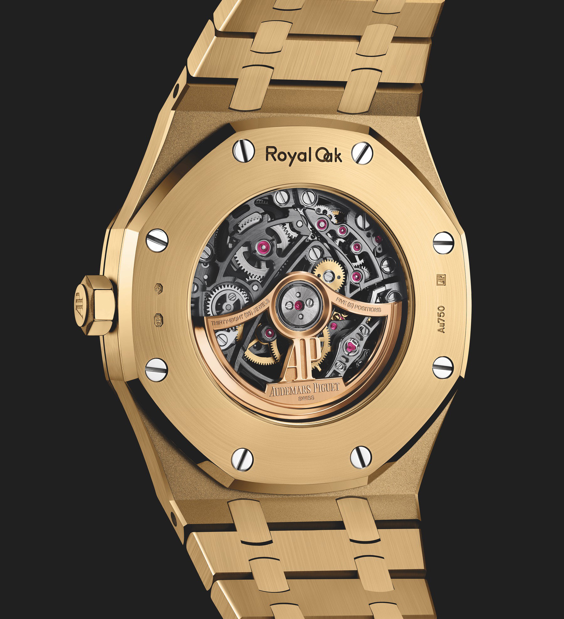 Royal Oak Frosted Gold Double Balance Wheel Openworked - Image 3