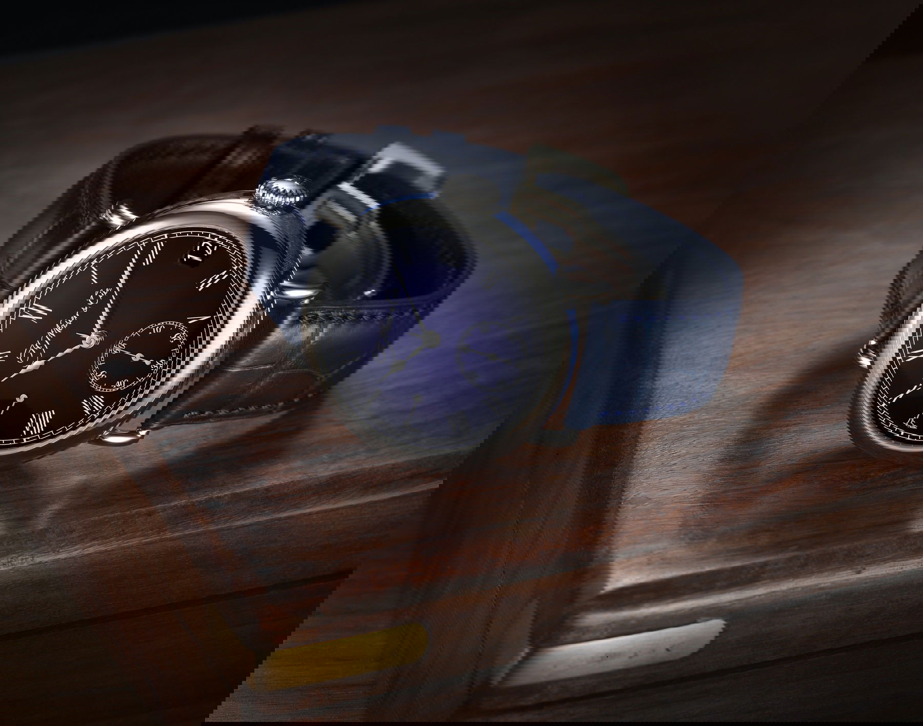 H. Moser &amp; Cie Heritage Perpetual Calendar Midnight Blue Enamel