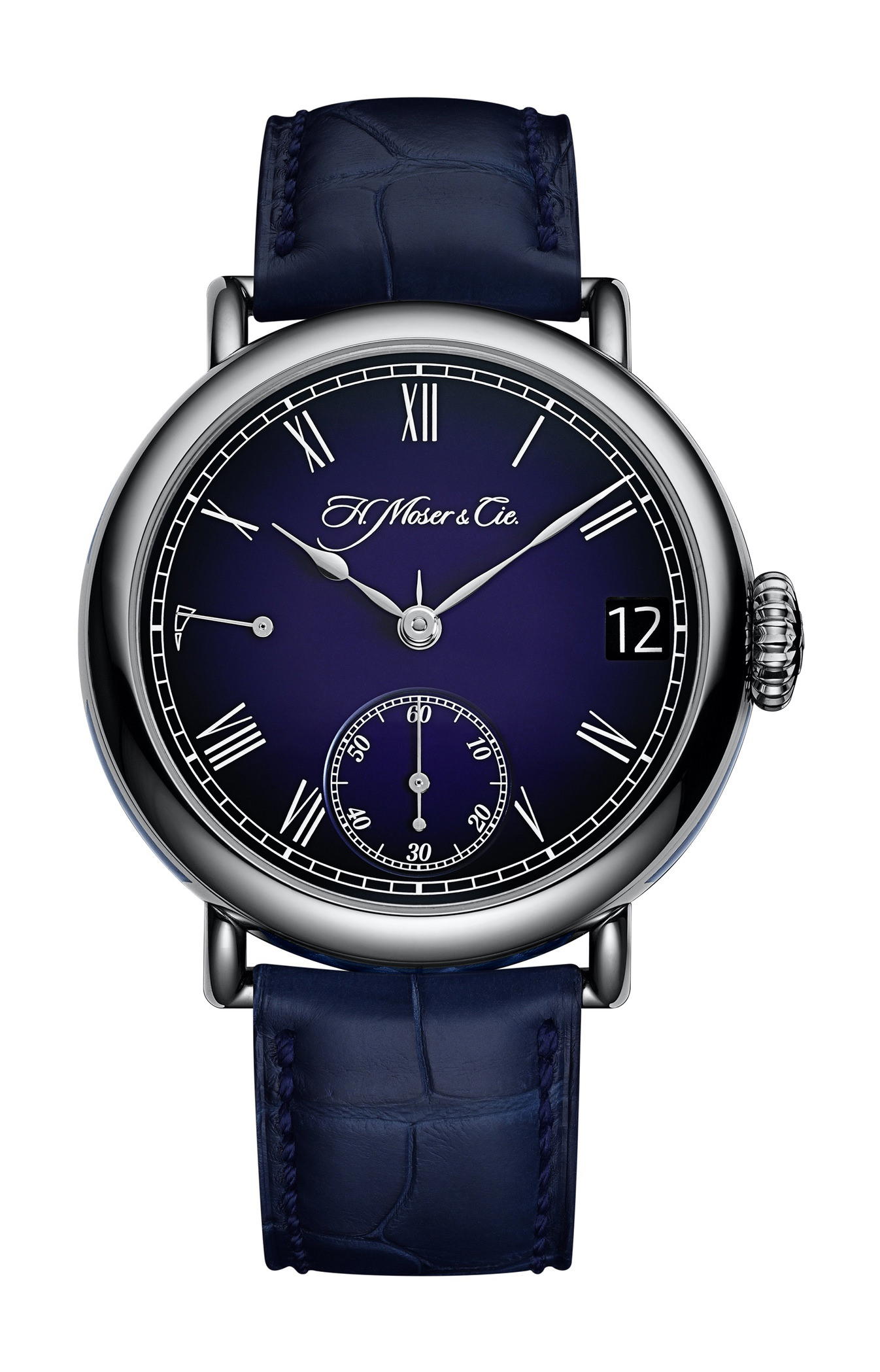 H. Moser & Cie Heritage Perpetual Calendar Midnight Blue Enamel