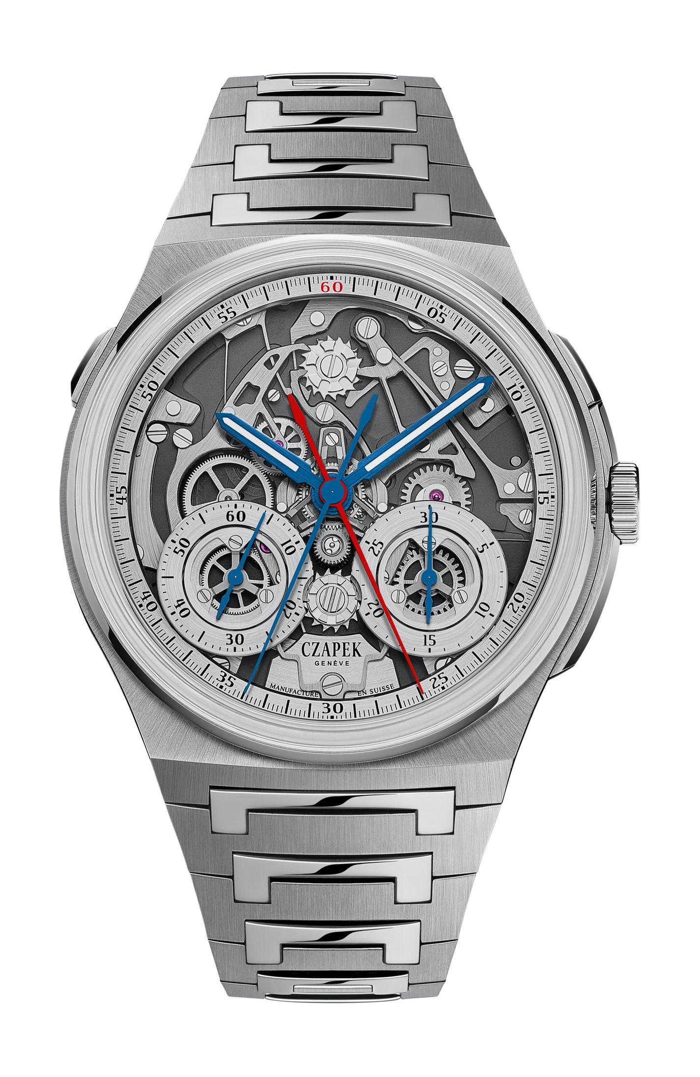Czapek Antarctique Rattrapante Silver Grey