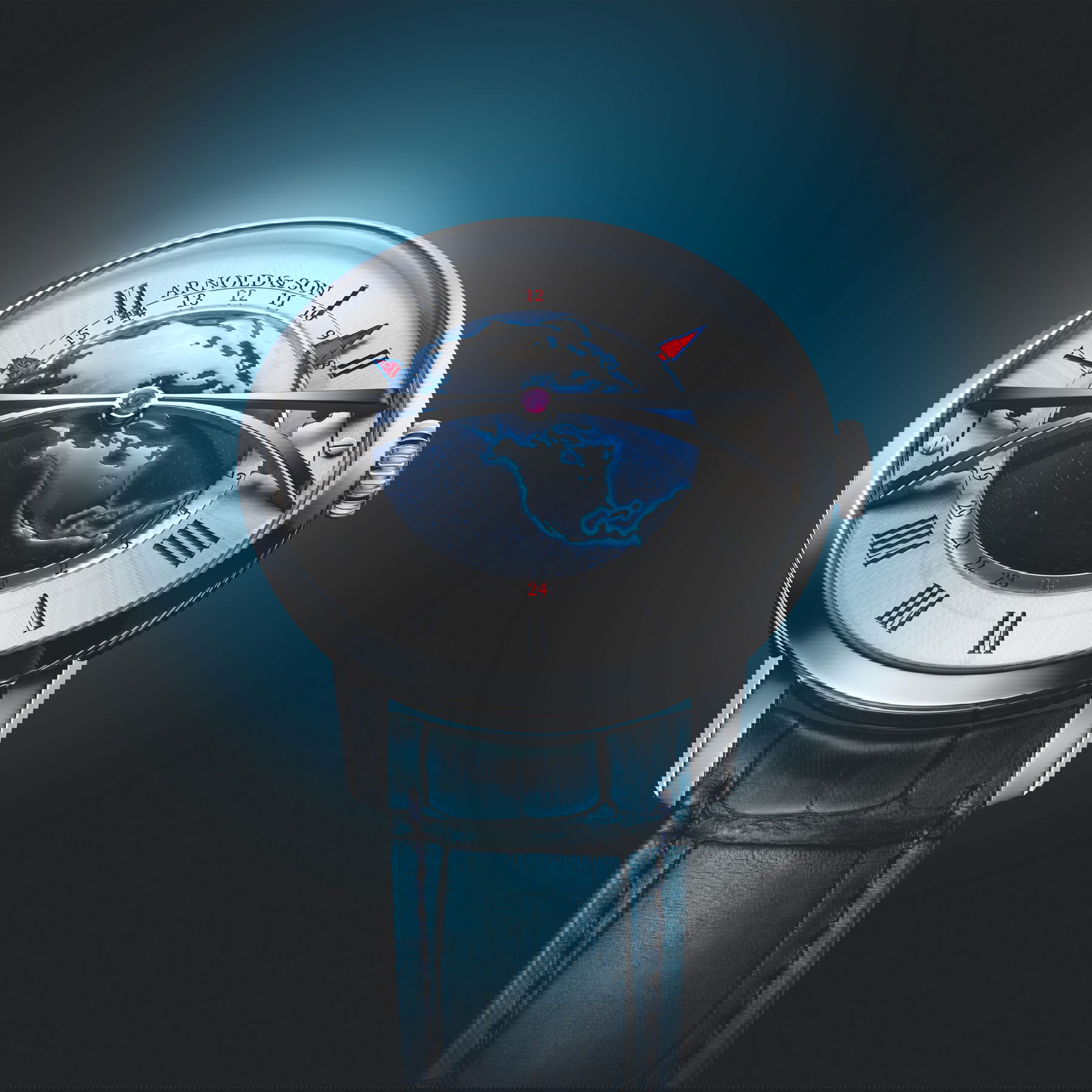 Arnold &amp; Son Globetrotter Steel