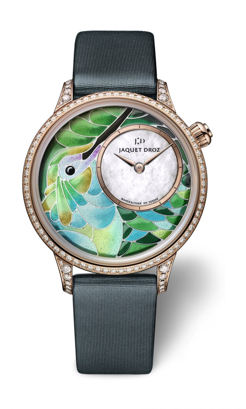 Jaquet Droz Petite Heure Minute Smalta Clara Humming Bird