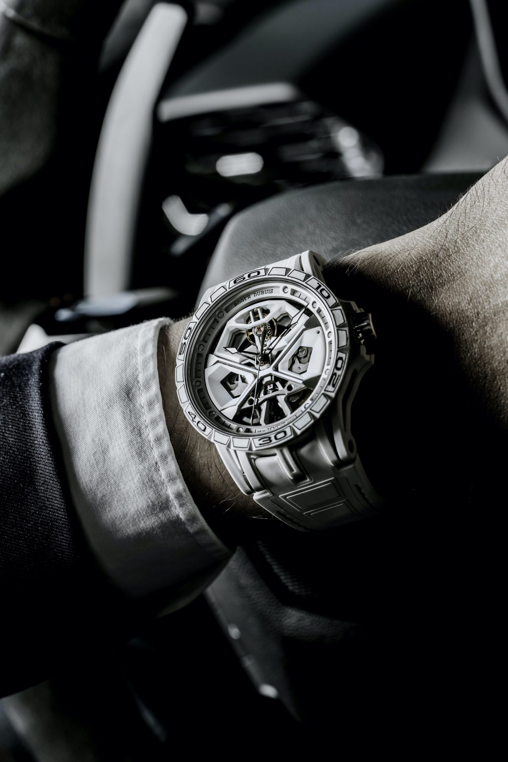 Excalibur Spider Monobalancier Huracan White CCF - Image 9