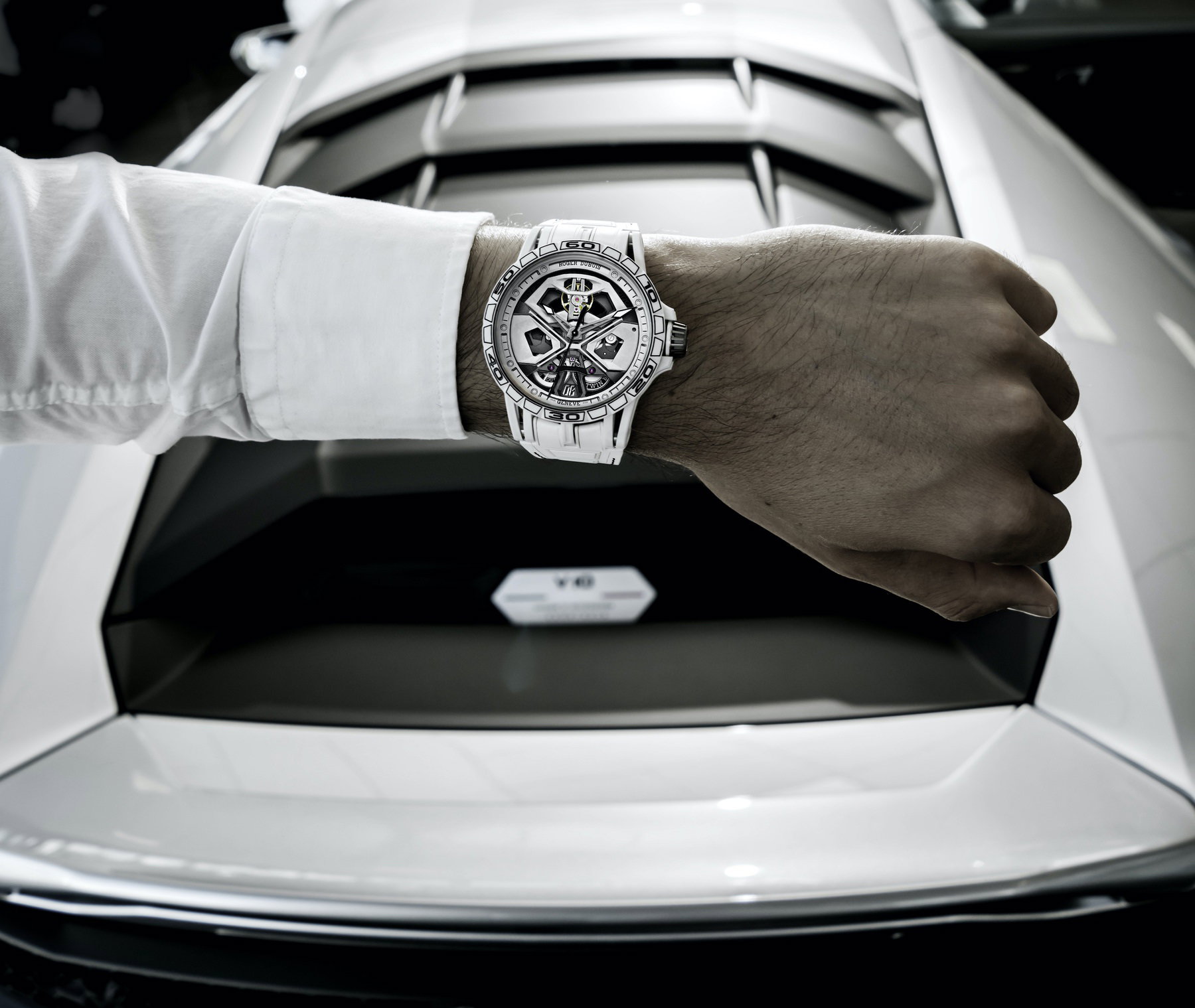 Excalibur Spider Monobalancier Huracan White CCF - Image 6