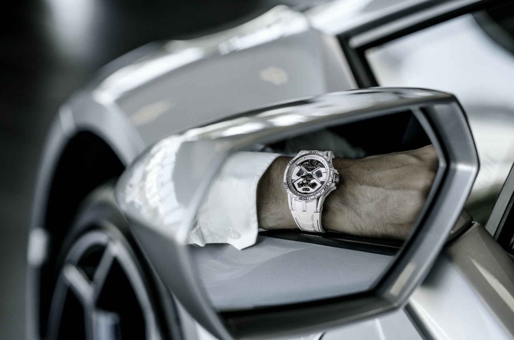 Excalibur Spider Monobalancier Huracan White CCF - Image 5