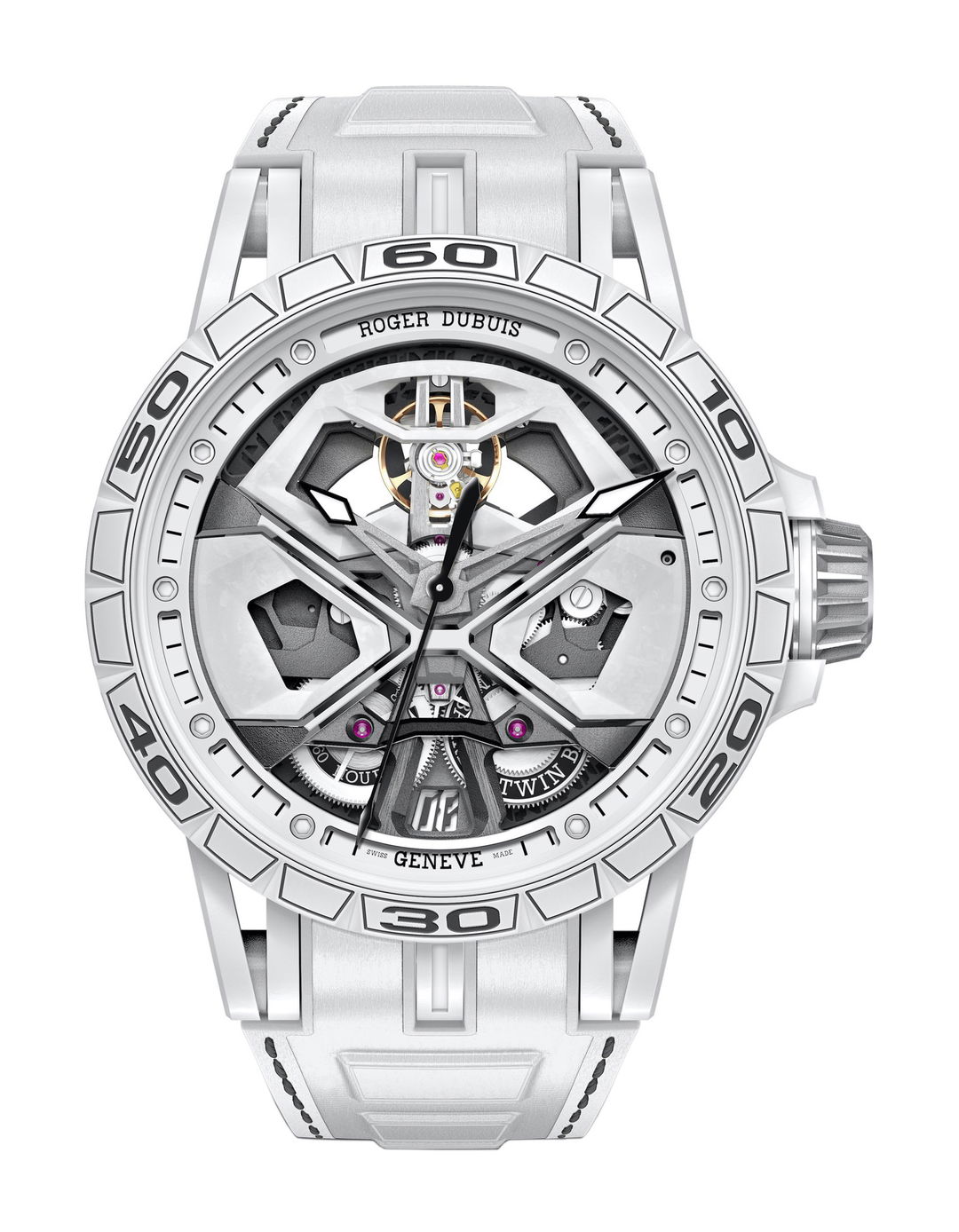Excalibur Spider Monobalancier Huracan White CCF - Image 1