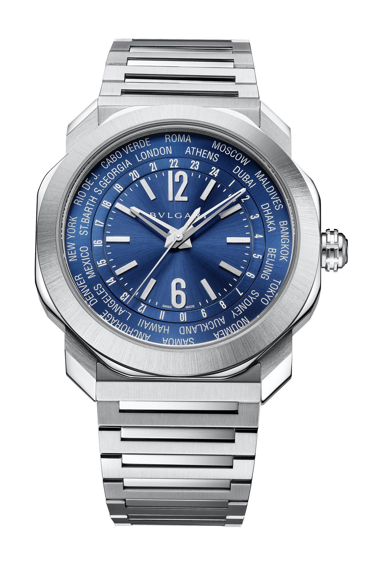 Bvlgari Octo Roma Worldtimer Steel