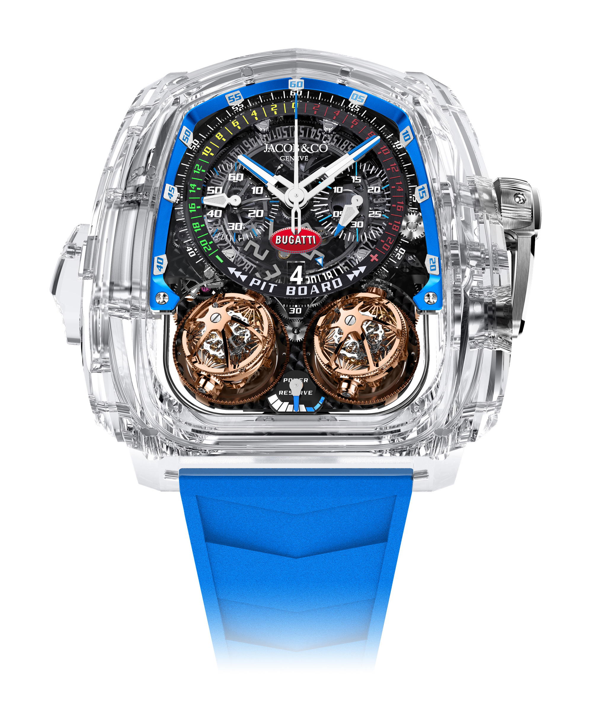 Jacob & Co Twin Turbo Furious Bugatti Sapphire Crystal