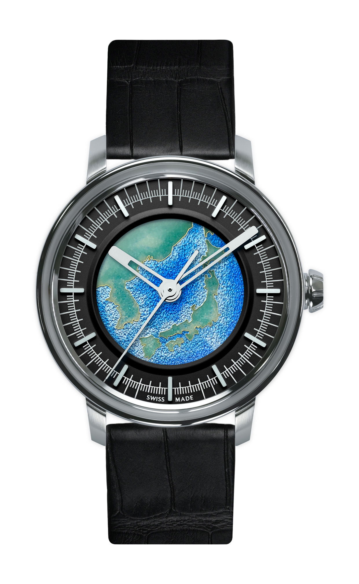 Lundis Bleus Métiers d'Art Ref.1120-MA "Sea of Japan - Black"